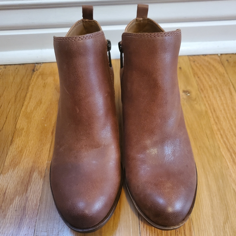 NWOT Lucky Brand Leather Basel Booties